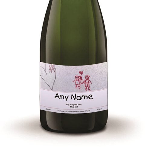 Personalised Champagne - Wall Art Label - Next Day Delivery